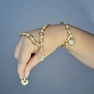 Conjunto Colar Brinco Pulseira